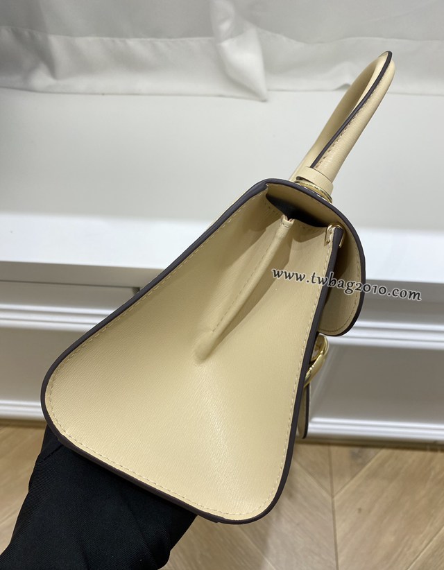 Delvaux新色沙丘色新版box皮手提女包 德爾沃專櫃經典款Brillant PM包袋 bxs1066